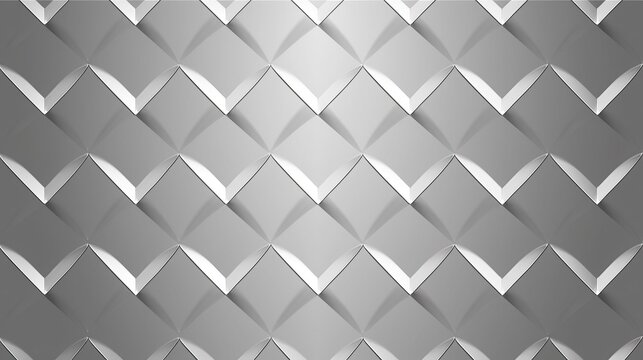 Vector illustration of diamond plate background with seamless shiny metal texture, grey steel or aluminum pattern with large rhombus shapes, suitable for industrial design, interior and wall decoratio