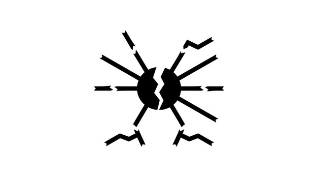 Vector Icon of a Microbial Virus with Strains and Infection Symbols