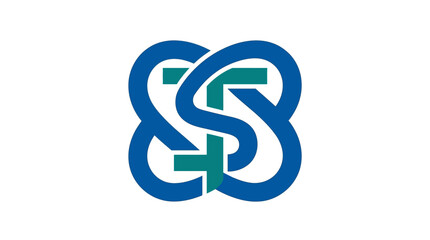 Obraz premium Icon of Intertwined Chain Links as a Vector Icon Representing Connectivity and Linkage
