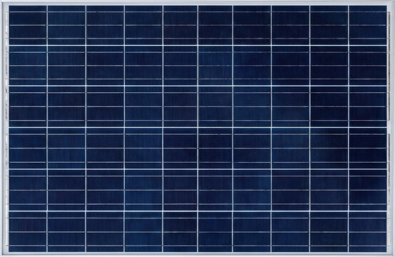 Photovoltaic solar panel module isolated on transparent background