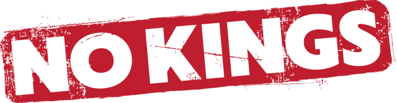 No Kings Vector Rubber Stamp