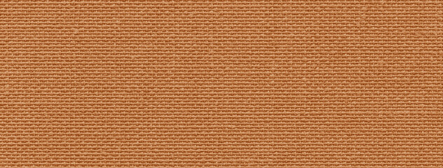 Fototapeta premium Close up brown fabric texture with woven pattern creating natural background
