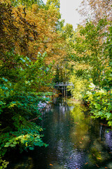 Fototapeta premium Park and recreation area in the town of Heilbad Heiligenstadt. 