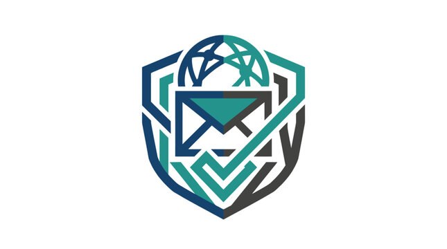 Icon Of A Secure Cloud Shield With Global Network For Data Security And Protection
