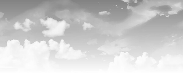 Obraz premium Storm clouds and dramatic sky before rain. Sky and cloud, Black and white photo.