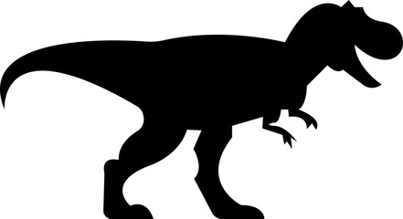 Fototapeta premium Dinosaur icon, A vector of abstract black dinosaurs icons in various poses . Perfect for graphic resources, educational materials, presentations. prehistoric animals, extinct creatures symbols