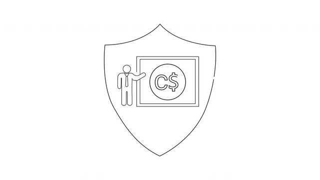 Computer Science Education Shield - A Symbol of Learning and Security.