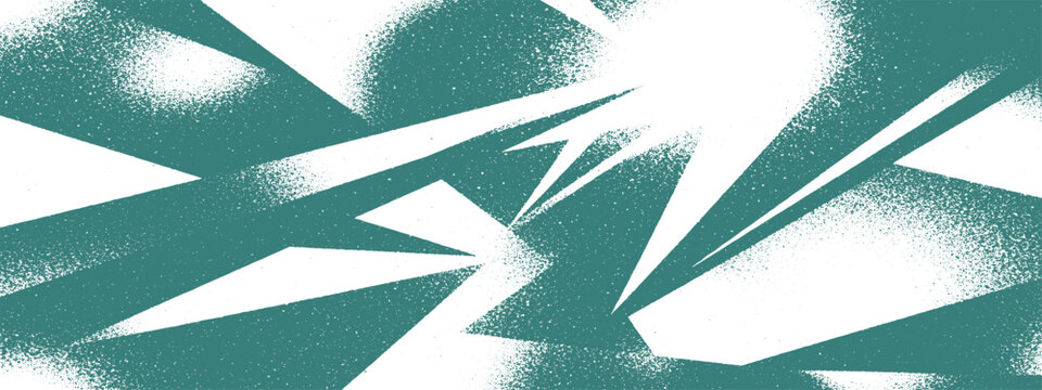 Teal jagged geometric spray paint background with paint strokes design element rough texture graphic design abstract background modern design spray art abstract shapes abstract geometric