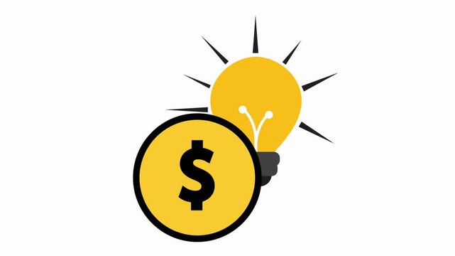Financial Idea Money Growth Animation Concept