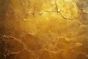 Obraz premium cracked golden textured wall with warm luminous metallic sheen evoking luxury and aged elegance