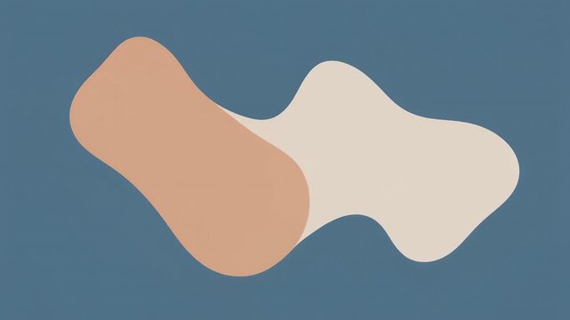 Clean Vector Style Blob Shapes Moving Slowly in Balanced Composition Soft Morphing Transition Minimal Design Visuals