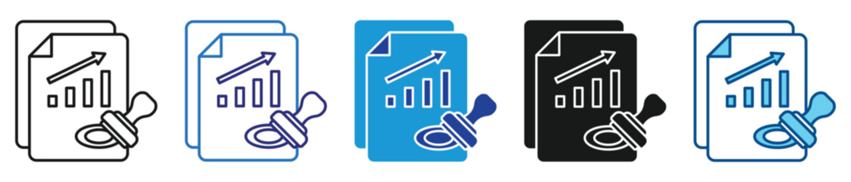 Quality Management icon set multiple style collection