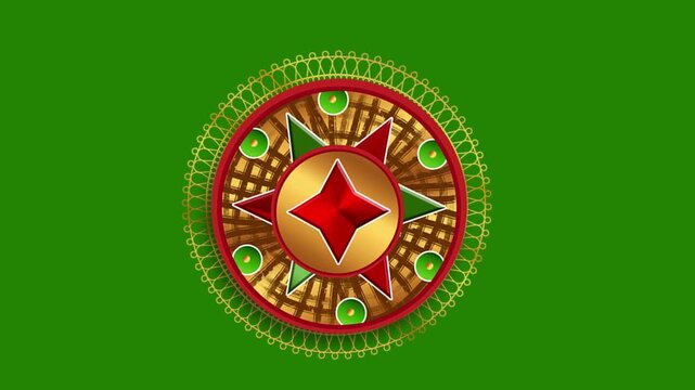 Assamese Bihu Jaapi Animated Loop HD , Bihu Festival Background with Jaapi Animation Loop , Assamese Cultural HD Video