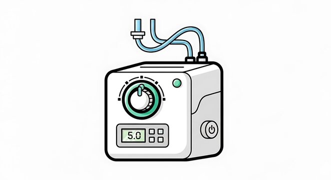 Medical oxygen flow meter device.