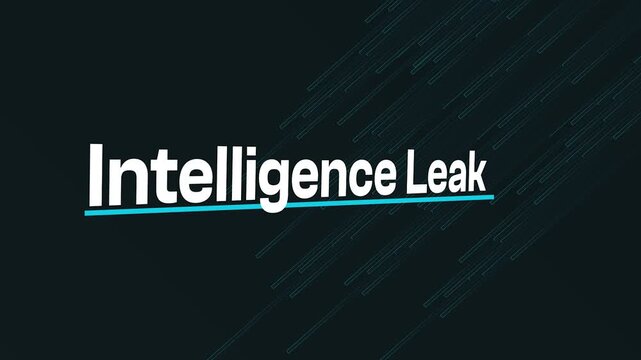 Intelligence Leak Headline: Bold title captures the essence of a leak, signifying the unveiling of sensitive information and the associated implications.