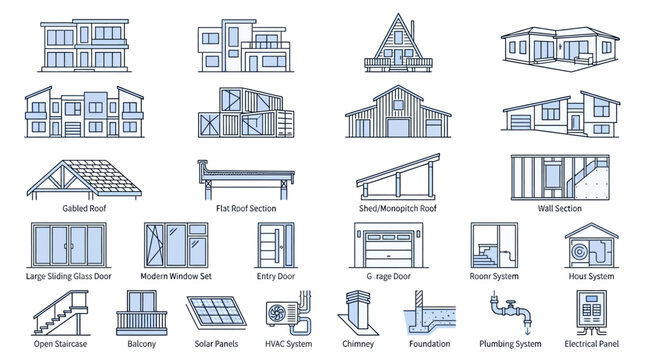 House Architectural Blueprint Designs.