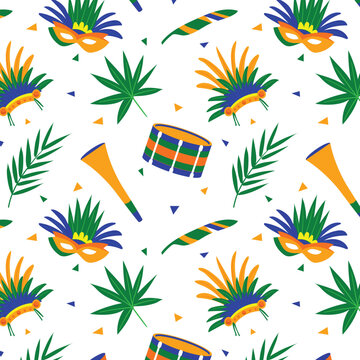 brazilian carnival pattern design
