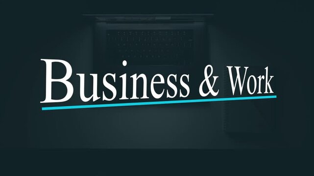Business & Work : A sleek and modern image embodies the world of business, it underscores the values of productivity, progress, and professional ethos. 