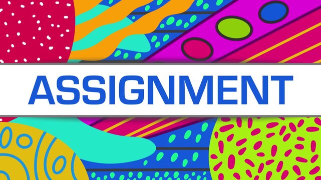 Assignment Aesthetic Colorful Abstract Maximalism Sliding Background 