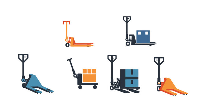 Pallet Jack Line art vector creative simple shapes