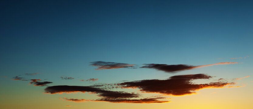 beautiful sunset or sunset over the baltic sea