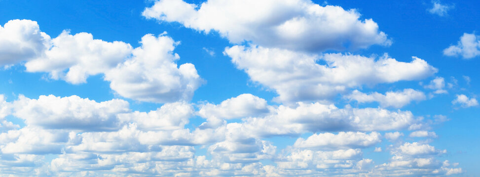 blue sky with white clouds to replace the background of landscape photos