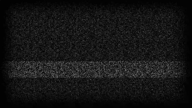 TV snow or noise , no signal old vintage TV . Tv screen noise glitch effect 4k animation. no signal old vintage TV. TV channel signal error with grain motion graphics