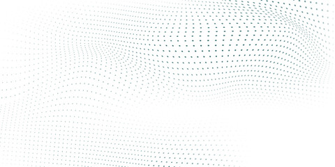 Naklejka premium Vector mesh Dot Vector Gradient Blue Color Halftone Background Staggered Dots Pattern modern abstract art
