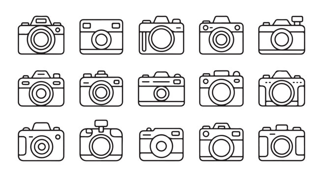 Camera aperture diaphragm blades set showing different lens settings from wide open to closed for photography.