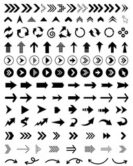 Fototapeta premium Arrow vector elements collection sign symbol