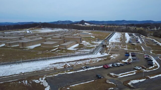 Southern Ohio Correctional Facility, prison, Lucasville, Ohio, maximum security prison, aerial, drone