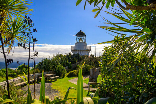 Manukau heads lighthouse establishing coastal navigation guidance