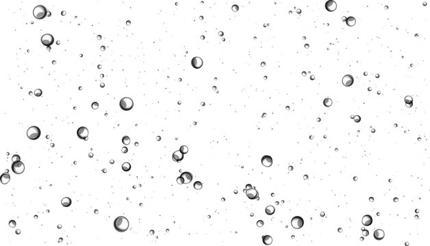 Abstract background with floating bubbles or water drops
