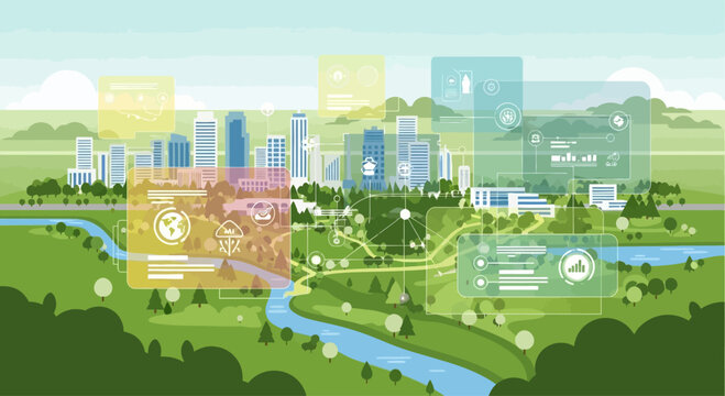 Smart City Technology Integration with Green Nature and Data Analytics