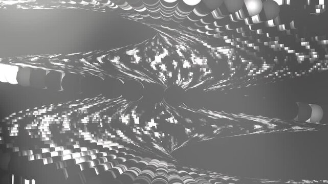 Abstract fractal design with contrasting tones suitable for backgrounds, prints, digital art, and creative projects in need of unique visuals.