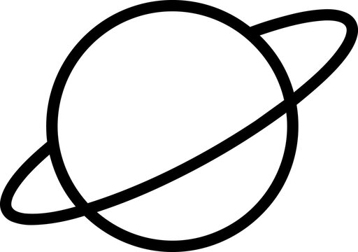 Saturn planet with ring system illustration.