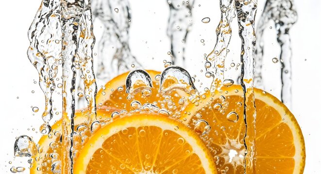 orange in water
