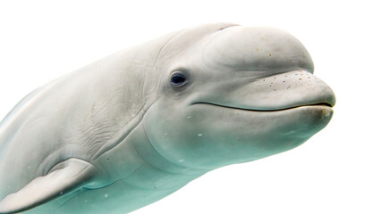 arctic beluga whale isolated on transparent background cut out © AAAstock2025