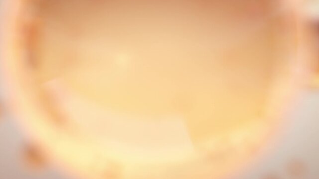 Vitamin Bubble Serum Dropping on Skin. Anti-Aging Beauty 3D render Animation