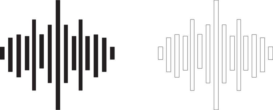 Sound Wave vector icon.