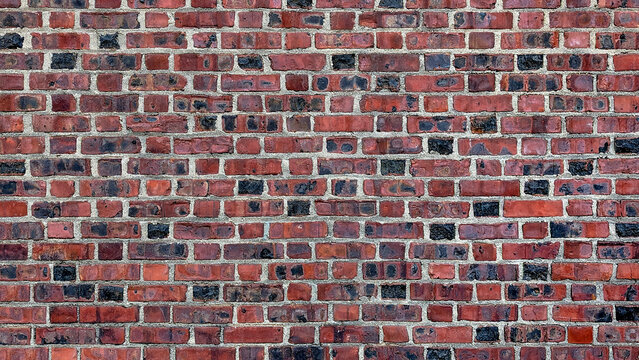the old red brick wall
