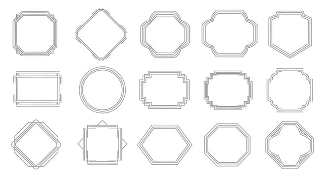 Collection of various geometric shapes.