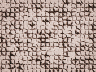 Naklejka premium Warm white stone blocks forming a textured wall or pavement pattern.