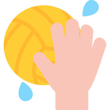 Water Polo Icon Vector Element