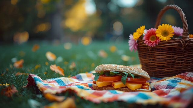 Sandwich on a Picnic Blanket
