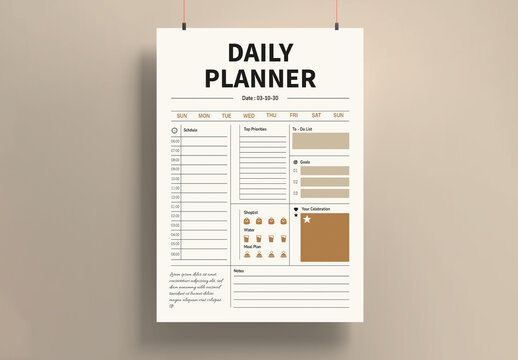 Daily Planner Template