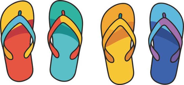 flip flops vector