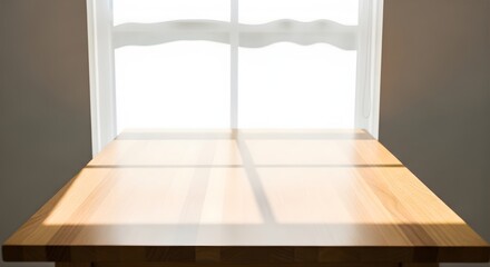 Fototapeta premium Empty room with window and new wood parquet floor in a wide open apartment interior architecture design