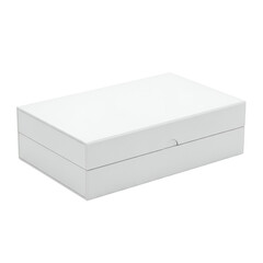 Fototapeta premium Elegant White Gift Box with Lid for Special Occasions and Present Presentation