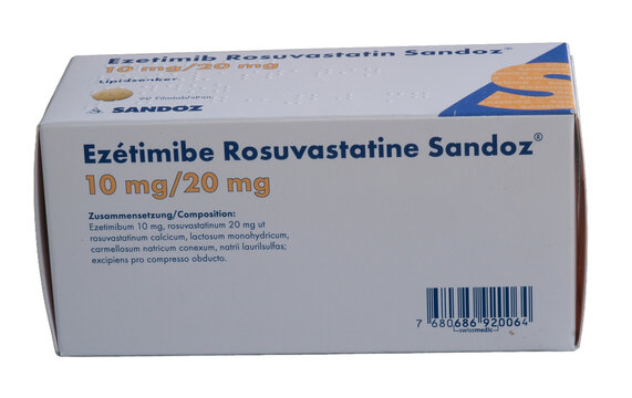 Sandoz Ezetimibe Rosuvastatin 10 mg 20 mg Filmtabletten, Z&uuml;rich 13 April 2026